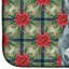 Tapis de séchage bleu American Staffordshire Terrier Christmas PoinsettIas-119904631