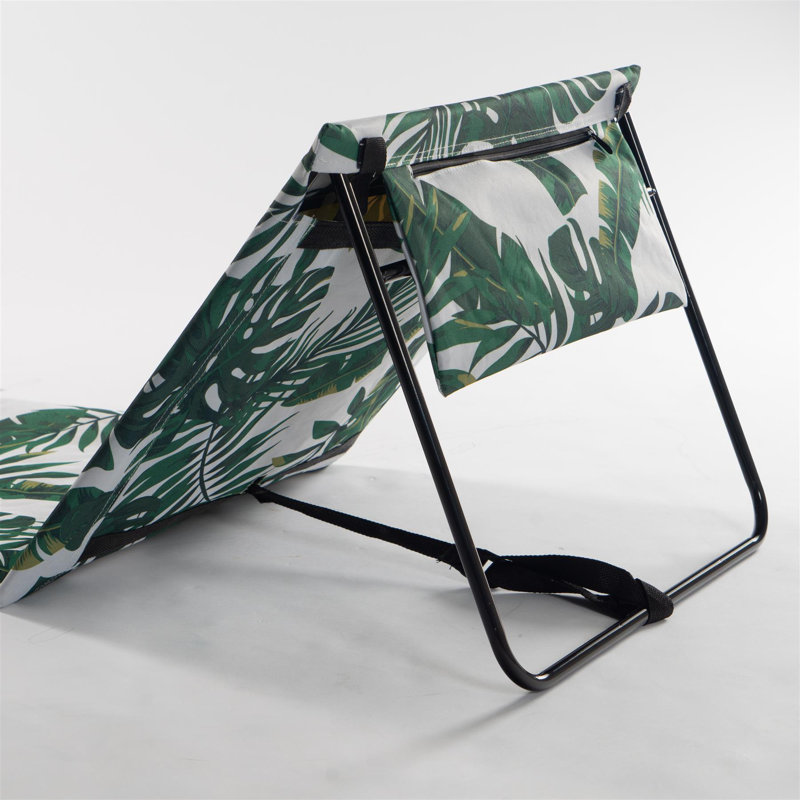 Folding Beach Lounger - Banana Leaf