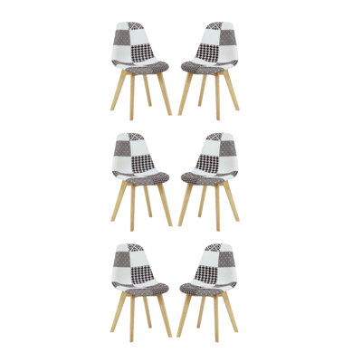 Greenough Side Chair in Black/White
