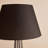 Elegant Floor Lamp, Black Fabric Shade, 56.7 inches Tall | Sturdy 100% Metal Frame | 15.0 inches Diameter Shade | E27 Socket, Max 40W | Perfect for Living Room, Bedroom, or Office | Modern & Stylish Lighting Solution-1161217165