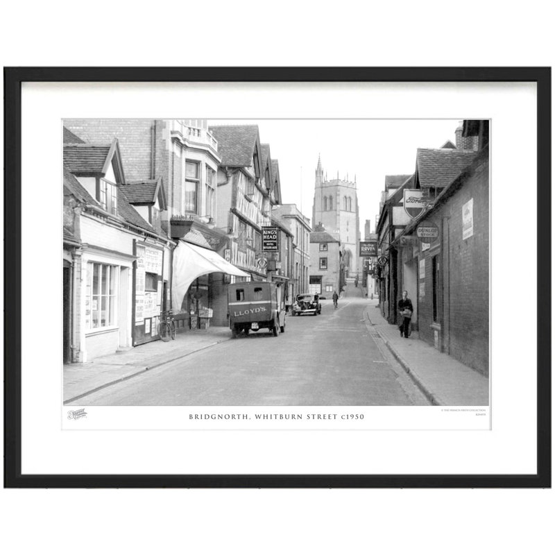 Bridgnorth, Whitburn Street C1950 by Francis Frith - Single Picture Frame Print, 40cm H x 50cm W x 2.3cm D