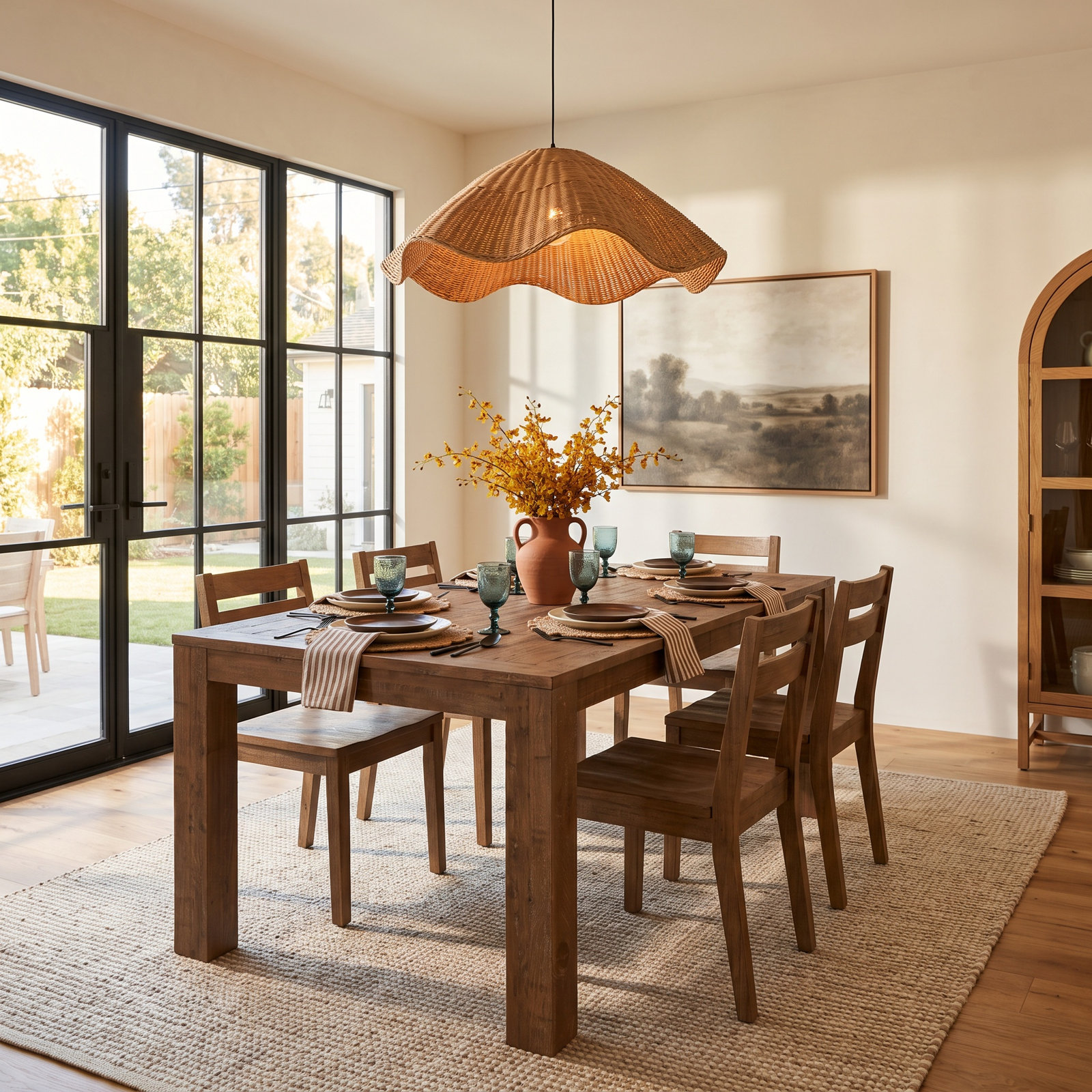 Shae 74" Pine Dining Table