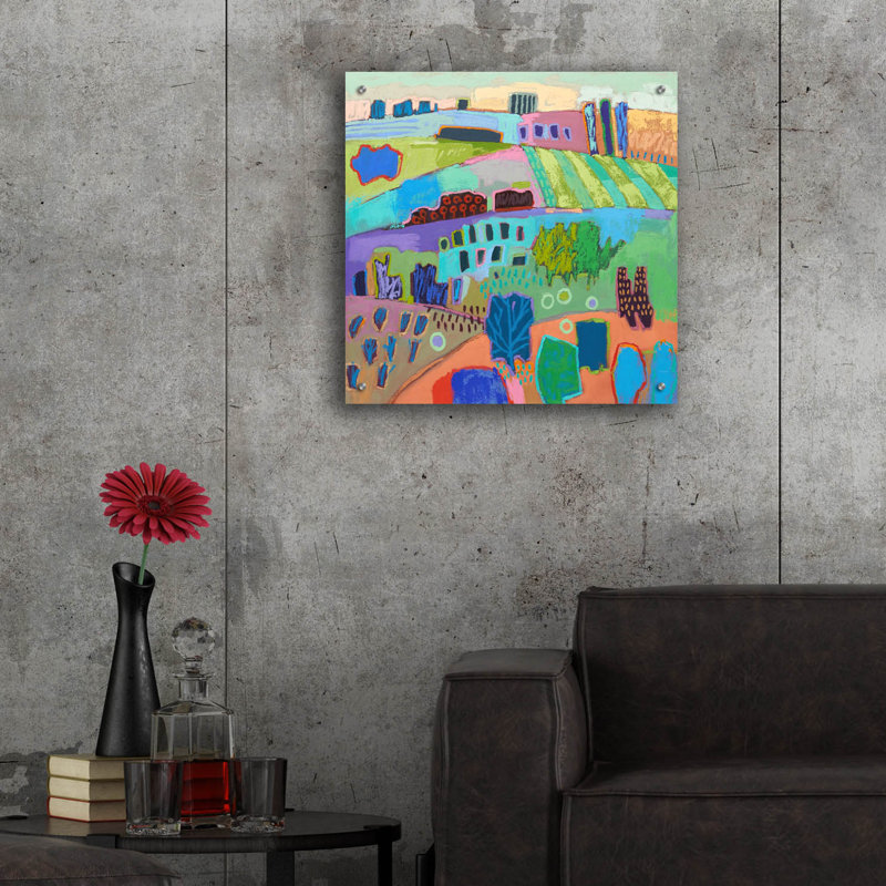 «If Happy Was A Landscape» par Jane Schmidt, H 24 po x l 24 po