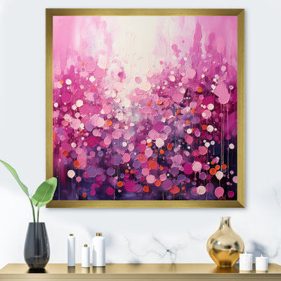Magenta Magic - Abstract Landscape Canvas Wall Art