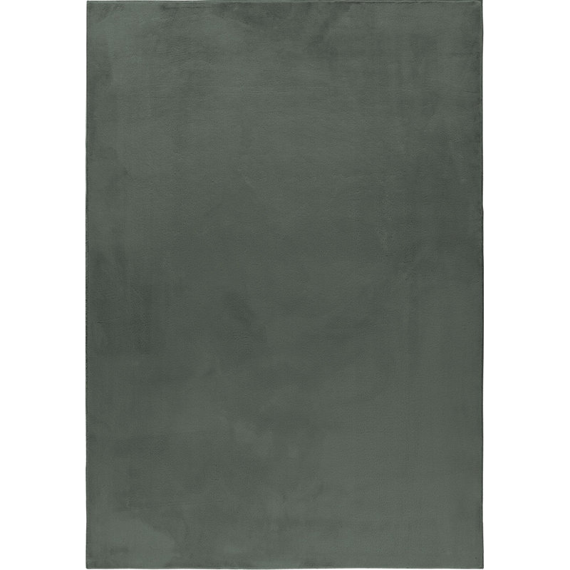 Cotton Knitted Washable Area Rug, Green, Rectangle 160 x 220 cm