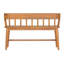 Banc d'extérieur en bois d'acacia Sorell Modern Coastal