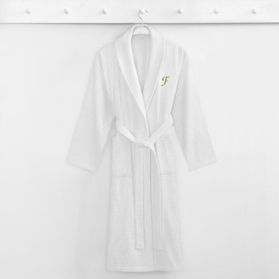 Personalized Terry Cloth Mid-Calf Bathrobe with Pockets