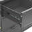Sideboard Side Table with Adjustable Shelf Steel and Tempered Glass-1246009708