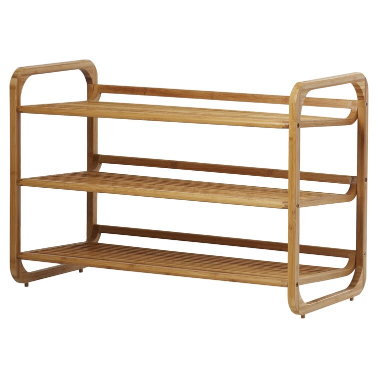 Shoe Rack with 3 Shelves Solid Oak Wood 39.4 x10.6 x23.4, 1 Pack - Kroger