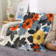 Couverture polaire bohème à motif floral - Plaid en flanelle ultra douce et moelleuse pour lit, canapé, motif floral coloré, cadeau idéal pour la fête des Mères, 152 x 203 cm-135725867
