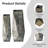 Metal Geometric Antique Silver Floor Vases