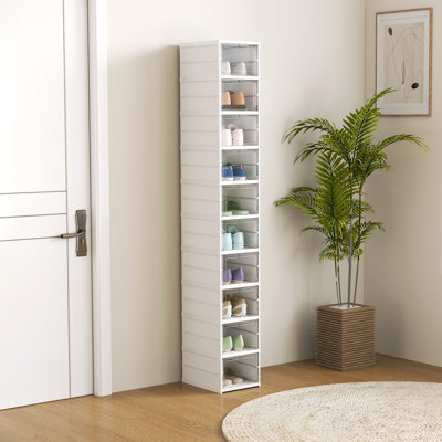 - Rangement de chaussures haut de gamme, organisateur en plastique pliable, maison moderne peu encombrante