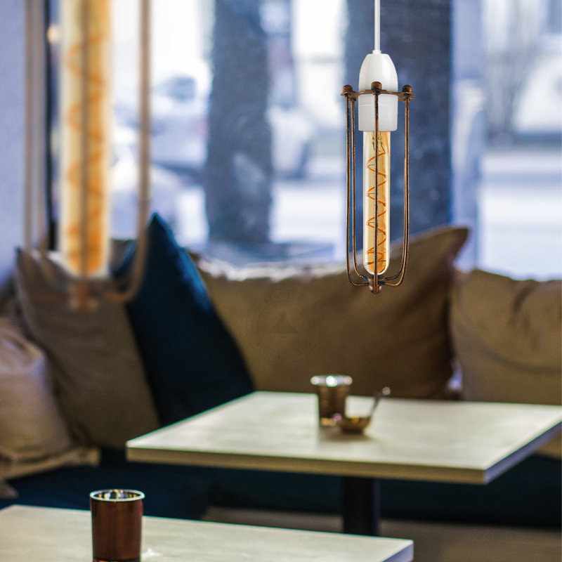 23cm H Metal Novelty Lamp Shade, Brushed Copper