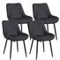 Faux Leather Upholstered Metal Dining Chair