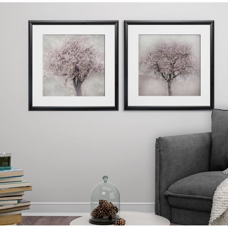 « fleurs of spring », ensemble de 2 reproductions d’art encadrées