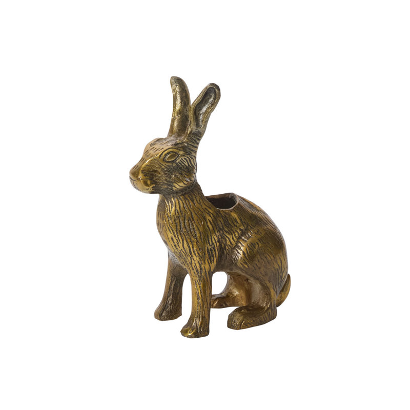 Golden Hare Vase, Antique-Gold