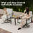 Outdoor Swivel&Rocker Chairs Set with Hand-Woven Rope Back-1952682595