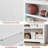 75"6-Tier Farmhouse Bookcase with Adjustable Shelves, Open Display Storage Bookshelf for Home Office, Living Room, Study or Balcony-457048598-457048595