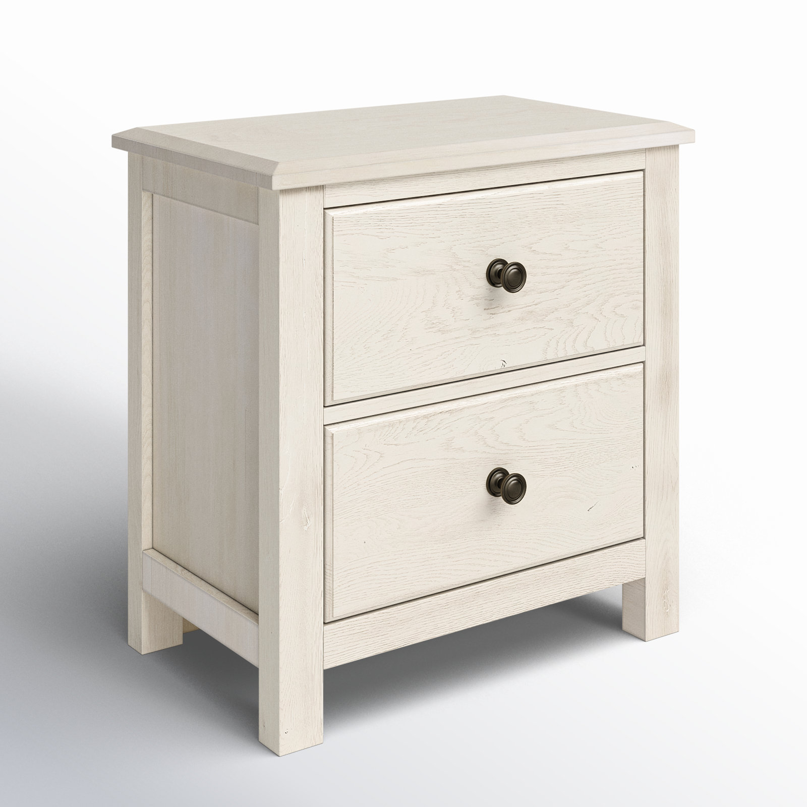 Lewin Oak Nightstand, Weathered White