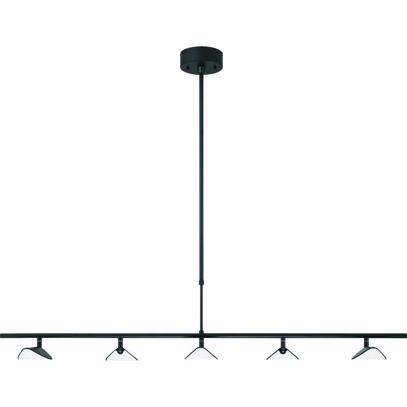 Lustre linéaire intégré à 5 lumières DEL, 5 lumières, L 52,25 po