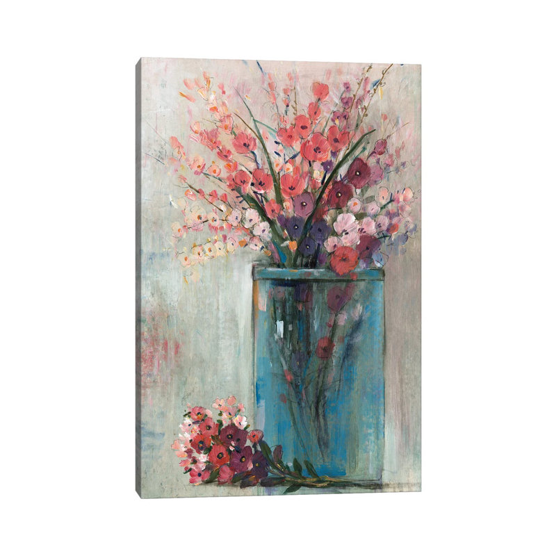 «Blue Jar I», reproduction d'art sur toile tendue, H 18 po x l 12 po, Toile tendue, Ne s’applique pas