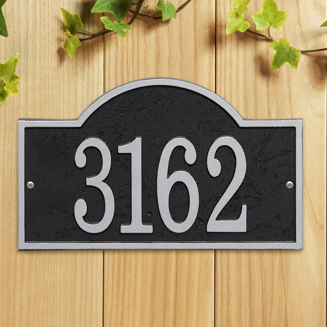 Fast and Easy 1-Line Wall Address Plaque Whitehall Products 