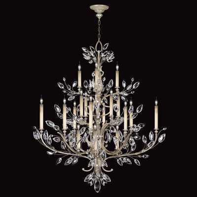 Lustre rond en cristal 57 po Laurel