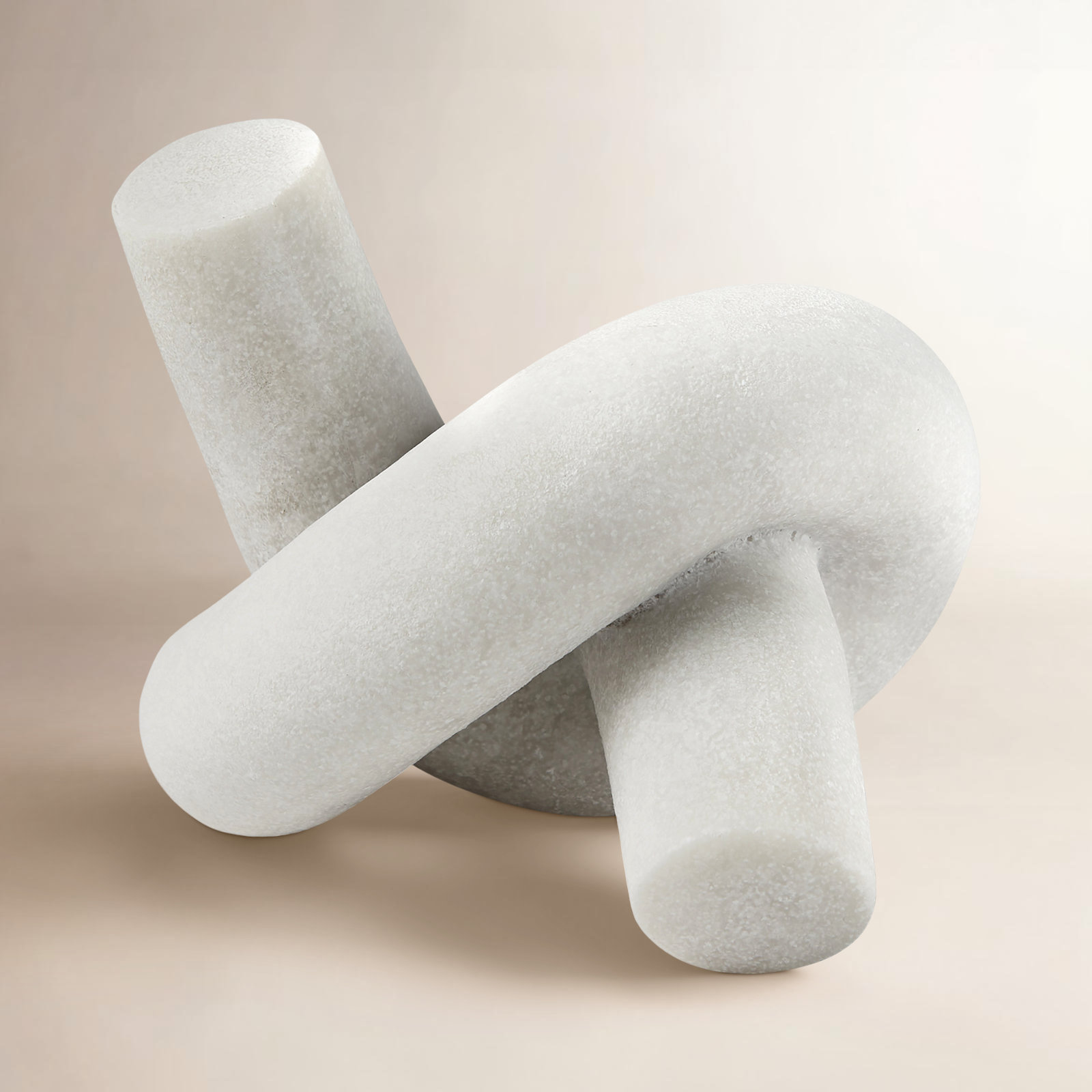 Artiana Sculpture, 9" H x 7" W x 6" D, White