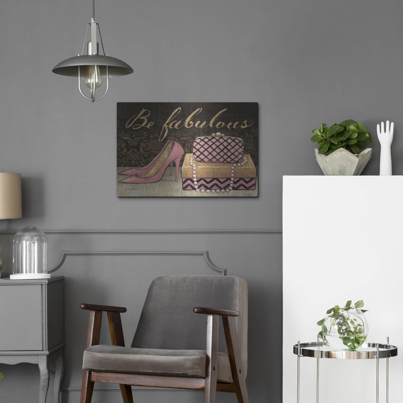 «Shoe Fetish Be Fabulous» par Emily Adams, art mural en métal, H 16 po x l 24 po