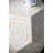 18x18x21" Hexagonal Capes Capiz Stool, Cream/Yellow