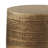 15"W Metal Boho End Table with Drum Design and Textured Finish, Assembled-104200693