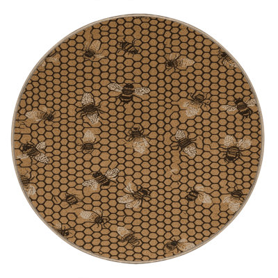 Tapis brun lavable à la machine