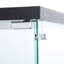 Vitrine à deux portes et lumières en verre, 4 tablettes pour la chambre à coucher, le salon, le bureau, 64,7 po x 31,7 po x 14,3 po, noir - utilisation de l'espace 2 portes avec lumières, look sophistiqué
