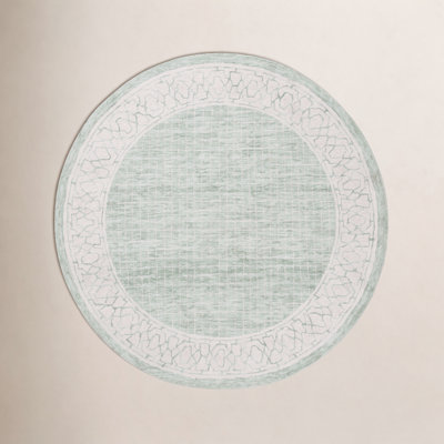 Hand-Tufted Geometric Wool Rug