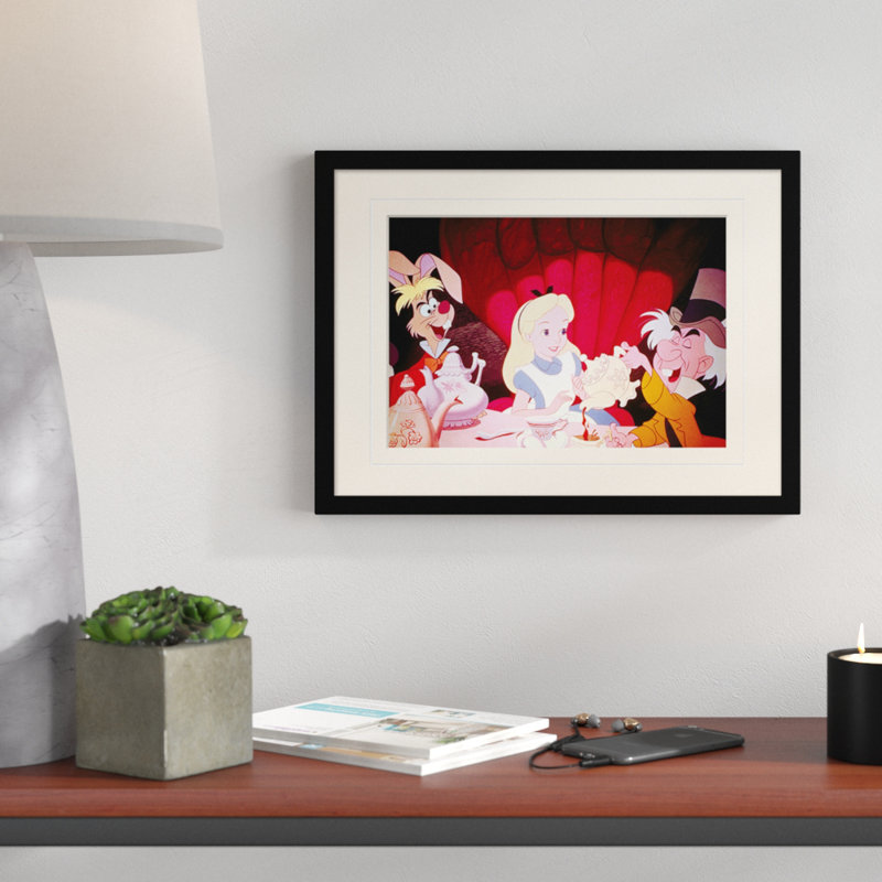 Alice in Wonderland Tea Party Framed Graphic Art Print