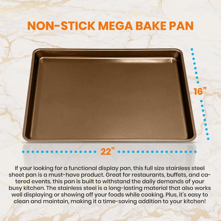 Cookie Sheets, 2-Piece Large & Medium set, Air insulated, Nonstick -  GoodCook