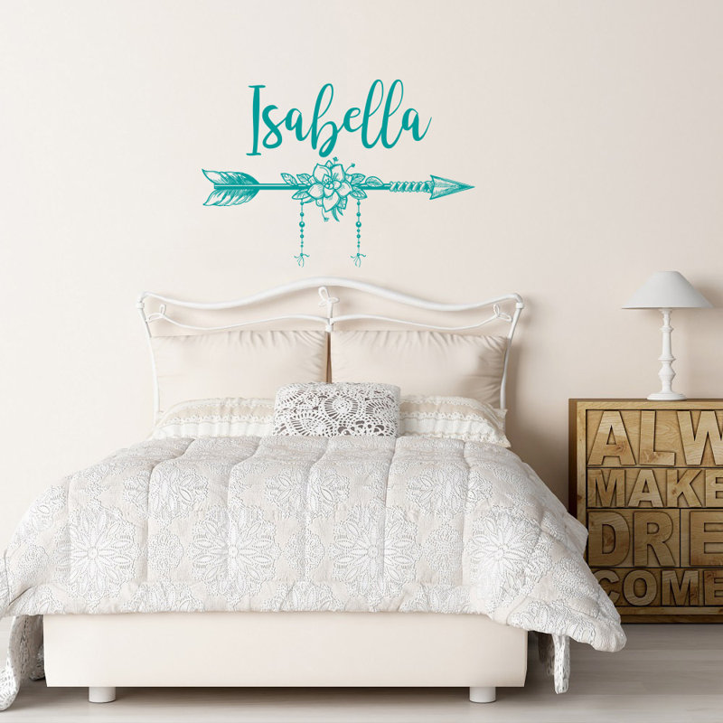 Text & Numbers Non-Wall Damaging Wall Decal, Black, Yes