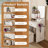 3-Color LED Vanity Mirror with Stool, White Dressing Table for Bedroom, 2 Drawers & 5 Storage Cabinets (4 Open + 1 Hidden), Adjustable Lighting-441191584