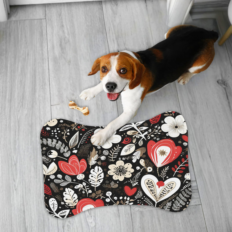 Tapis à motif d'os 1 pièce Scandinavian Love Motifs, 18"