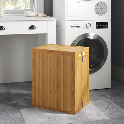Bamboo Laundry Hamper with Handles