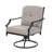 3-Piece Outdoor Fire Pit Set with 2 Swivel Sofas, ETL Certified