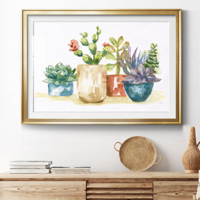 Summer Succulents I - peinture encadrée