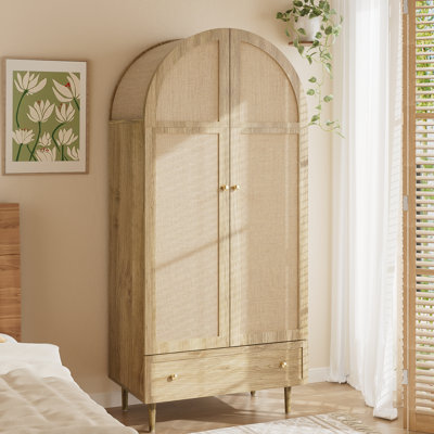 2 Door Manufactured Wood Wardrobe