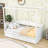 2 Drawers Twin Wood Canopy Daybed-253165160