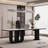 White Rectangular Stone Writing desk-613841452
