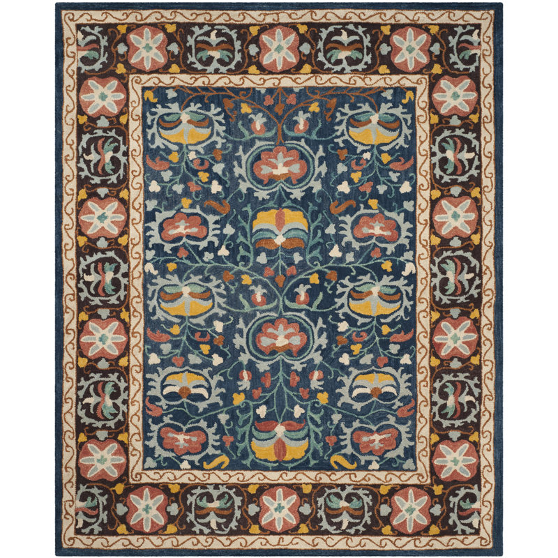 Tapis oriental en laine touffeté à la main Baumgartner, Rectangle de 5 pi x 8 pi