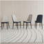Chaises de salle à manger 4 pièces de style moderne, fabriquées en cuir de polyuréthane de haute qualité, avec coussins épais, chaise de cuisine à pieds en métal, chaise de salle à manger de restaurant-1083042375-1083042364
