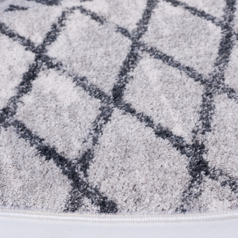 Toscana Performance Geometric Rug, Round 6'7"