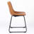 Anke Vegan Leather Dining Chairs, Brown-1017218200