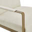 Chaise d'appoint rembourrée luxueuse et luxueuse pour espaces de vie élégants